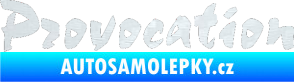 Samolepka Provocation 3D karbon bílý