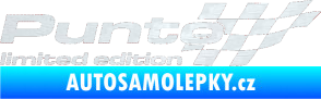 Samolepka Punto limited edition pravá 3D karbon bílý