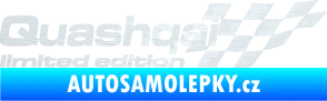 Samolepka Quashqai limited edition pravá 3D karbon bílý