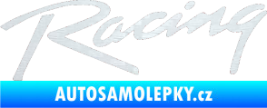 Samolepka Racing 003 3D karbon bílý