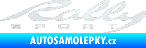 Samolepka Rally sport 002 3D karbon bílý