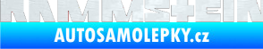Samolepka Rammstein 001 3D karbon bílý