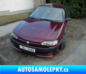 Samolepka Renault Safrane - přední 3D karbon bílý