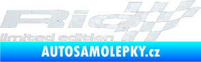Samolepka Rio limited edition pravá 3D karbon bílý