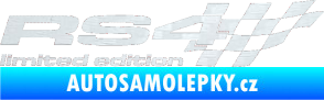 Samolepka RS4 limited edition pravá 3D karbon bílý