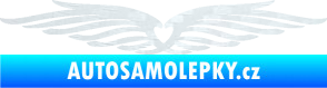 Samolepka Samolepka na zadní okno 002 srdce 3D karbon bílý