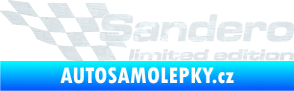 Samolepka Sandero limited edition levá 3D karbon bilý