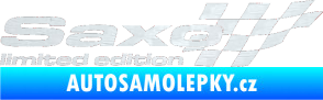 Samolepka Saxo limited edition pravá 3D karbon bílý