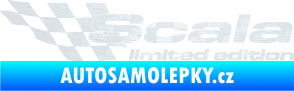 Samolepka Scala limited edition levá 3D karbon bílý