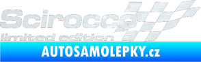 Samolepka Scirocco limited edition pravá 3D karbon bílý