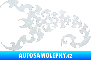 Samolepka Štír 015 levá 3D karbon bílý
