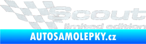 Samolepka Scout limited edition levá 3D karbon bílý