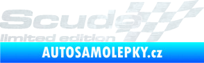 Samolepka Scudo limited edition pravá 3D karbon bílý