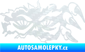 Samolepka Šmírák 002 levá 3D karbon bílý