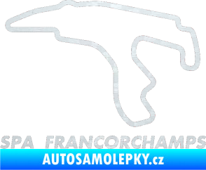 Samolepka Okruh Spa Francorchamps 3D karbon bílý