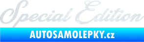 Samolepka Special edition 003 nápis 3D karbon bílý