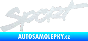Samolepka Sport 001 3D karbon bílý