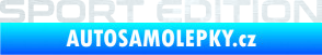 Samolepka Sport edition 006 nápis 3D karbon bílý