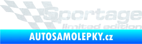 Samolepka Sportage limited edition levá 3D karbon bílý