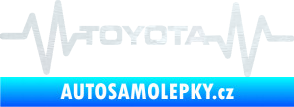 Samolepka Srdeční tep 022 toyota 3D karbon bílý