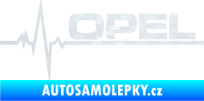 Samolepka Srdeční tep 036 pravá Opel 3D karbon bílý