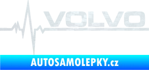 Samolepka Srdeční tep 037 pravá Volvo 3D karbon bílý