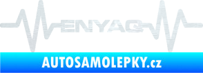 Samolepka Srdeční tep 063 Enyaq 3D karbon bílý