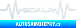 Samolepka Srdeční tep 075 Scala 3D karbon bílý