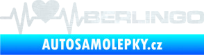 Samolepka Srdeční tep 092 pravá Berlingo Citroen 3D karbon bílý