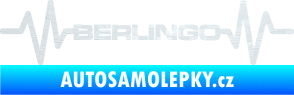 Samolepka Srdeční tep 093 Berlingo Citroen 3D karbon bílý