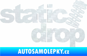 Samolepka Static drop 001 JDM styl 3D karbon bílý