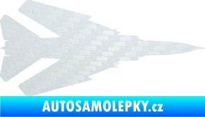 Samolepka Stíhací letoun 007 pravá MIG 3D karbon bílý