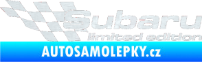 Samolepka Subaru limited edition levá 3D karbon bílý