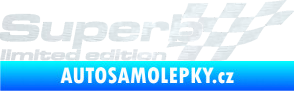 Samolepka Superb limited edition pravá 3D karbon bílý