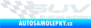 Samolepka SUV limited edition levá 3D karbon bílý