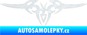Samolepka Tetování 006 3D karbon bílý