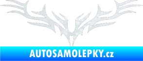 Samolepka Tetování 008 3D karbon bílý