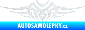 Samolepka Tetování 013 3D karbon bílý