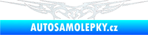 Samolepka Tetování 015 3D karbon bílý