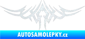 Samolepka Tetování 019 3D karbon bílý