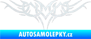 Samolepka Tetování 021 3D karbon bílý