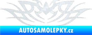 Samolepka Tetování 031 3D karbon bílý