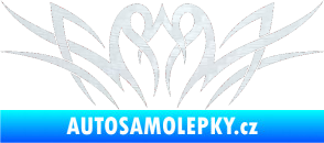 Samolepka Tetování 032 3D karbon bílý