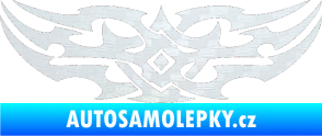 Samolepka Tetování 037 3D karbon bílý