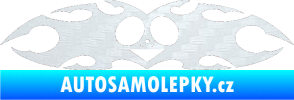 Samolepka Tetování 038 3D karbon bílý