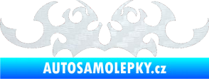 Samolepka Tetování 040 3D karbon bílý