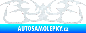 Samolepka Tetování 044 3D karbon bílý