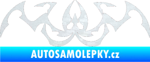 Samolepka Tetování 045 3D karbon bílý