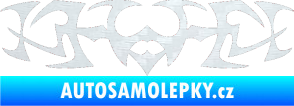 Samolepka Tetování 047 3D karbon bílý