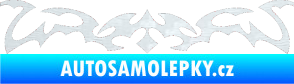 Samolepka Tetování 049 3D karbon bílý
